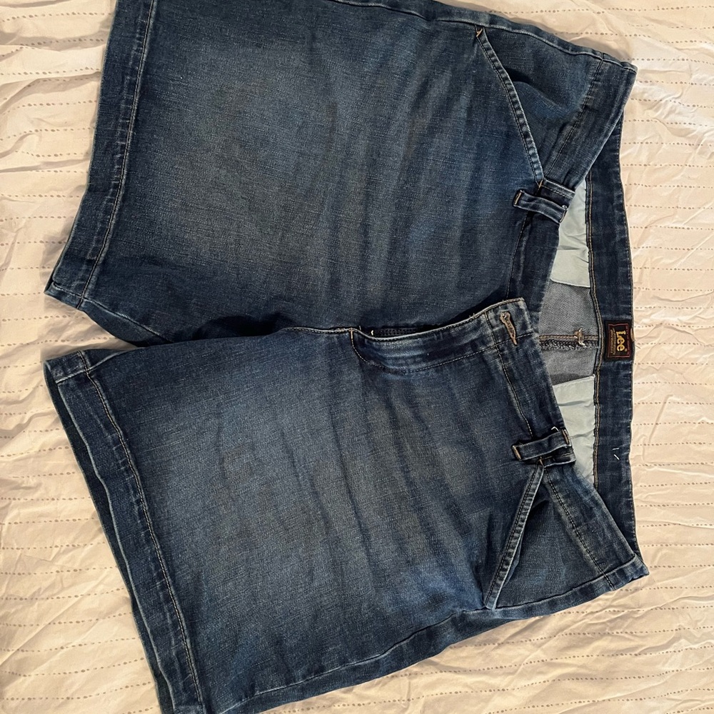 Lee Women's Dark Blue Jean Shorts